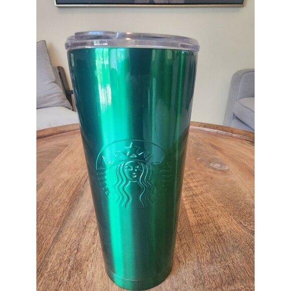 2022 Starbucks Green Stainless Steel Vacuum Insulated Coffee Tumbler Mug - Picture 2 of 4